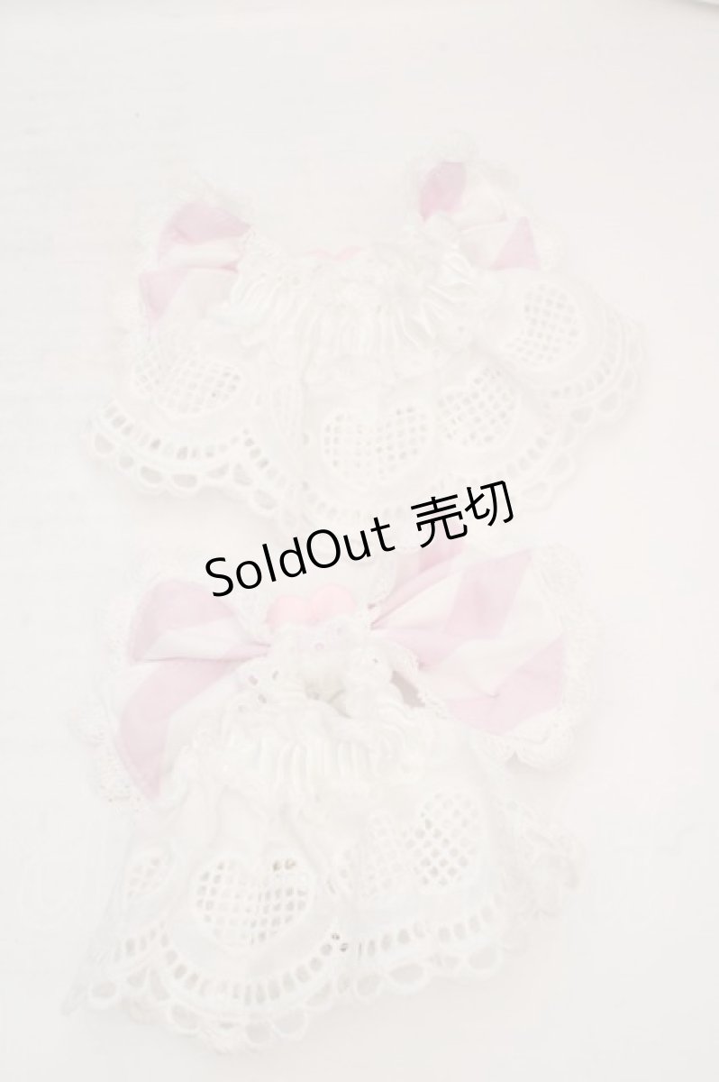 画像2: BABY,THE STARS SHINE BRIGHT / Patissiere Bonbon Ribbonお袖とめ  ピンク×シロ O-26-04-01-021-BA-OP-IG-OS (2)