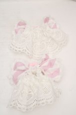 画像2: BABY,THE STARS SHINE BRIGHT / Patissiere Bonbon Ribbonお袖とめ  ピンク×シロ O-26-04-01-021-BA-OP-IG-OS (2)
