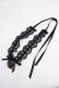 画像1: Moi-meme-Moitie / ローズロゴチャームレースチョーカー  ブラック O-26-04-01-022-MO-AC-IG-OS (1)