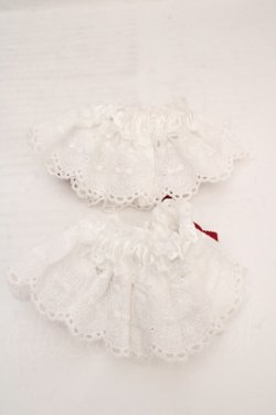画像2: BABY,THE STARS SHINE BRIGHT / うさくみゃちゃんレースのお袖とめ  シロ×えんじ O-26-04-01-027-BA-ZA-IG-OS