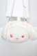 画像1: BABY,THE STARS SHINE BRIGHT / うさくみゃんのおかおBag  シロ×ピンク O-26-04-01-030-BA-BG-IG-OS (1)