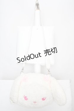画像2: BABY,THE STARS SHINE BRIGHT / うさくみゃんのおかおBag  シロ×ピンク O-26-04-01-030-BA-BG-IG-OS