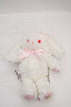 画像1: BABY,THE STARS SHINE BRIGHT / うさくみゃリュックミニミニ  シロ×ピンク O-26-04-01-032-BA-ZA-IG-OS