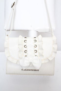 画像1: ATELIER PIERROT / Enchanted Corset Bag  ホワイト O-26-04-01-033-EL-BG-IG-OS