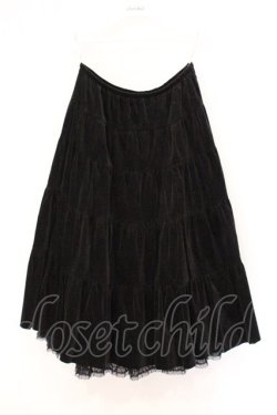 画像1: PINK HOUSE / 別珍スカート  クロ O-26-04-02-033-LO-SK-IG-OS