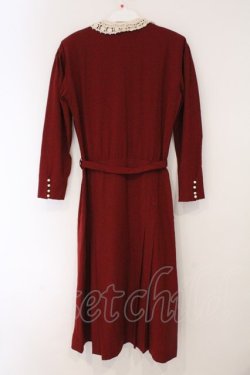 画像4: PINK HOUSE / レース襟使いウールワンピース  アカ O-26-04-02-003-LO-OP-OW-OS