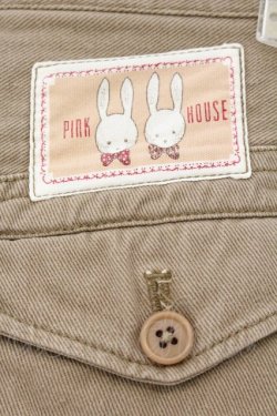 画像3: PINK HOUSE / うさぎワッペンデニムスカート  ベージュ O-26-04-02-037-LO-SK-IG-OS