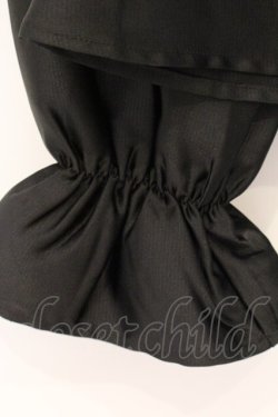 画像4: Moi-meme-Moitie / 薔薇レースストライプジャボ付きブラウス (9号) 9号 ブラック O-26-04-02-038-MO-BL-IG-OS