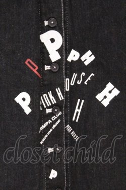 画像2: PINK HOUSE / ロゴPHプリントスカート  クロ O-26-04-02-004-LO-SK-OW-OS