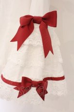 画像4: BABY,THE STARS SHINE BRIGHT / Cutie Whipped cream parfaitブラウス  シロ×えんじ O-26-04-02-041-BA-BL-IG-OS (4)