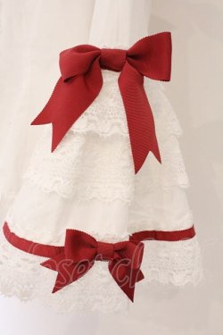 画像4: BABY,THE STARS SHINE BRIGHT / Cutie Whipped cream parfaitブラウス  シロ×えんじ O-26-04-02-041-BA-BL-IG-OS