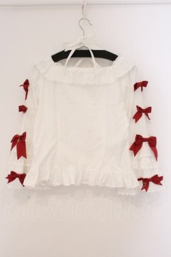 画像5: BABY,THE STARS SHINE BRIGHT / Cutie Whipped cream parfaitブラウス  シロ×えんじ O-26-04-02-041-BA-BL-IG-OS