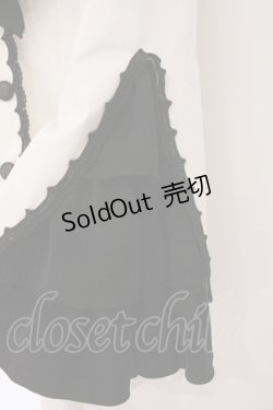 画像4: MARBLE / ボリュームタイ付きブラウス付き風ジャケット  ホワイト×ブラック O-26-04-02-042-GO-JA-IG-OS