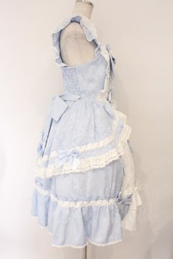 画像4: Chalmiere / ブリリアントローズジャンパースカート M サックス O-26-04-02-044-0-OP-OW-OS