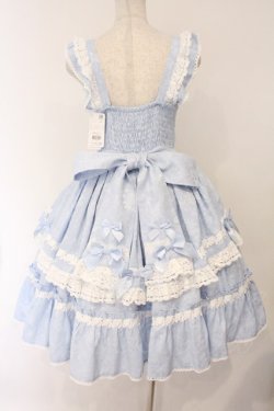 画像5: Chalmiere / ブリリアントローズジャンパースカート M サックス O-26-04-02-044-0-OP-OW-OS