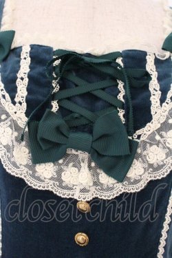 画像2: metamorphose / 別珍セシリアジャンパースカート  グリーン O-26-04-02-045-ME-OP-OW-OS