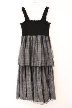 画像1: Candy Stripper / HOLIDAY TIERED ドレス 2 ブラック O-26-04-02-052-PU-OP-OW-OS