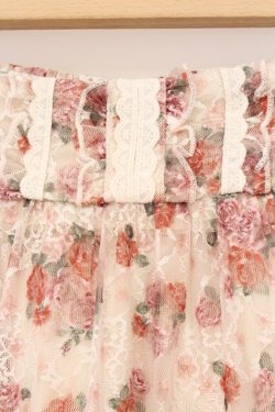 画像2: axes femme / 小花×レースパッチワークスカート F クリーム O-26-04-02-053-AX-SK-OW-OS