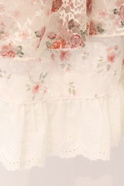 画像3: axes femme / 小花×レースパッチワークスカート F クリーム O-26-04-02-053-AX-SK-OW-OS