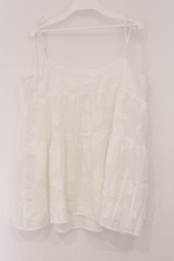 画像3: merry jenny / fluffyシアーティアードキャミチュニック F シロ O-26-04-02-055-LO-TO-OW-OS