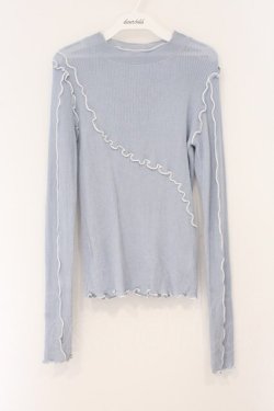 画像1: merry jenny / シアーメローニット F ブルー O-26-04-02-056-LO-TO-OW-OS