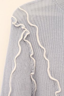 画像2: merry jenny / シアーメローニット F ブルー O-26-04-02-056-LO-TO-OW-OS