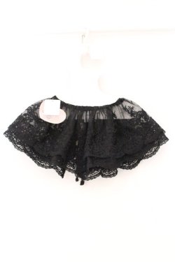 画像3: m petit by misako / AMレース付け襟  クロ O-26-04-02-062-LO-ZA-IG-OS