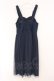 画像3: F i.n.t / フロントレースアップチュールドッキングジャンパースカート  インディゴ O-26-04-02-007-CA-OP-IG-OS (3)
