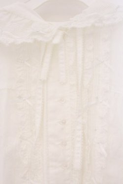 画像2: PINK HOUSE / うさぎの耳フード付きローンブラウス  シロ O-26-04-02-066-LO-BL-OW-OS