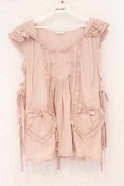 画像1: PINK HOUSE / フード付きローンタブリエ  ピンク O-26-04-02-067-LO-TO-OW-OS