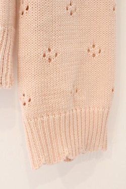 画像4: PINK HOUSE / テディ＆ローズモチーフヨークニットカーディガン  ピンク O-26-04-02-069-LO-TO-OW-OS