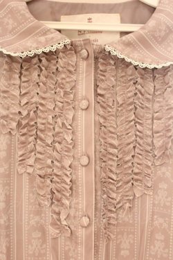 画像2: m petit by misako / NINA'sコラボワンピース M ブラウン O-26-04-02-071-LO-OP-OW-OS