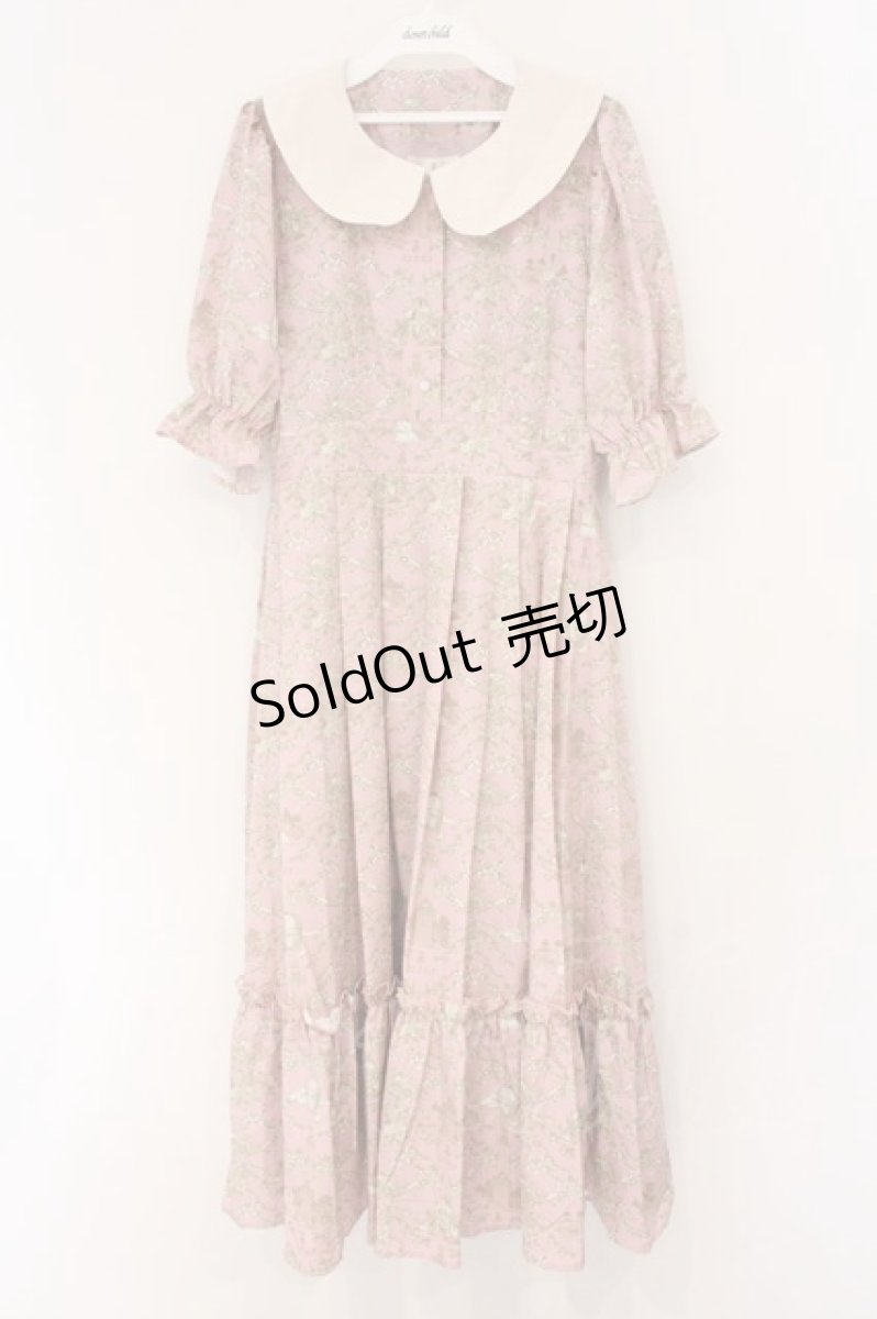 画像1: m petit by misako / NINA’Sコラボトワルドジュイワンピース M ピンク O-26-04-02-073-LO-OP-OW-OS (1)