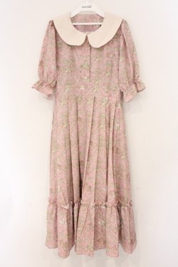 画像1: m petit by misako / NINA’Sコラボトワルドジュイワンピース M ピンク O-26-04-02-073-LO-OP-OW-OS