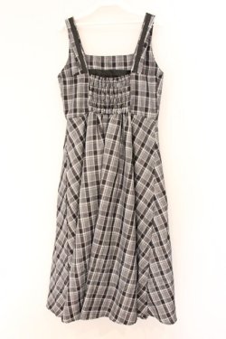 画像3: m petit by misako / リボンチェックジャンパースカート M クロ O-26-04-02-074-LO-OP-OW-OS