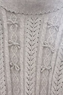 画像2: Secret Honey / タートルニットワンピース 2 グレー O-26-04-02-076-CA-OP-OW-OS