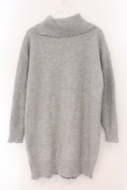 画像3: Secret Honey / タートルニットワンピース 2 グレー O-26-04-02-076-CA-OP-OW-OS