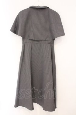 画像3: an another angelus / ケープ付きダブル釦ジャンパースカート  クロ×グレー O-26-04-02-009-CA-OP-IG-OS