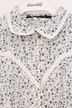 画像2: an another angelus / トーションレース使い小花柄ロングワンピース  オフシロ O-26-04-02-015-CA-OP-IG-OS