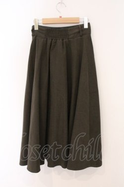 画像3: an another angelus / ローズアンティークベルト付きフレアースカート  カーキグリーン O-26-04-02-019-CA-SK-IG-OS