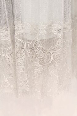 画像2: F&A / レース使いチュールプリーツスカート  ブルーグレー O-26-04-02-023-LO-SK-IG-OS