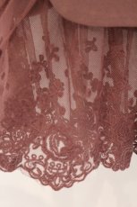 画像2: an another angelus / レースレイヤードタイトスカート  ピンク O-26-04-02-026-CA-SK-IG-ZT036 (2)