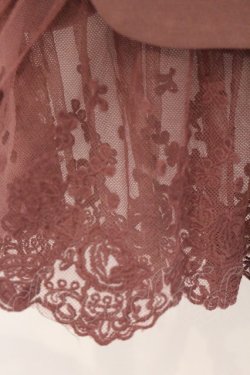 画像2: an another angelus / レースレイヤードタイトスカート  ピンク O-26-04-02-026-CA-SK-IG-OS