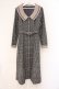 画像1: an another angelus / スモーキークレリックツイードチェックワンピース  グレー O-26-04-02-028-CA-OP-IG-OS (1)