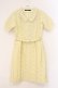 画像1: an another angelus / ジャガードパイピング使いワンピース  イエロー O-26-04-02-029-CA-OP-IG-OS (1)