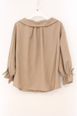 画像3: F&A / オフショル開衿シャツ  ブラウン O-26-04-02-031-LO-BL-IG-OS