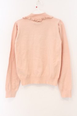 画像3: Ank Rouge / ベロアリボン配色ニットトップス M ピンク O-26-04-04-035-CA-TO-OW-OS