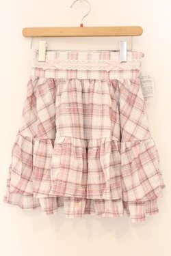 画像1: Alice Mashiro / TT*MAティアードミニスカート L ピンク O-26-04-04-036-PU-SK-OW-OS