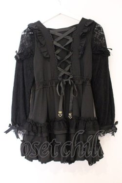 画像4: LIZ LISA / ティアラリボンティアードワンピース 0 クロ O-26-04-04-037-LO-OP-OW-OS