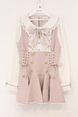 画像1: LIZ LISA / フリルリボンセットアップ 0 ピンク O-26-04-04-039-LO-OP-OW-OS